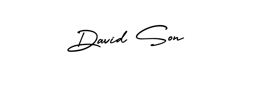 Use a signature maker to create a handwritten signature online. With this signature software, you can design (AmerikaSignatureDemo-Regular) your own signature for name David Son. David Son signature style 3 images and pictures png