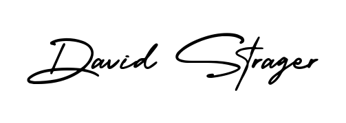 The AmerikaSignatureDemo-Regular signature style provides a bold statement for name David Strager. Designed for business owners, executives, and leaders. David Strager signature style 3 images and pictures png