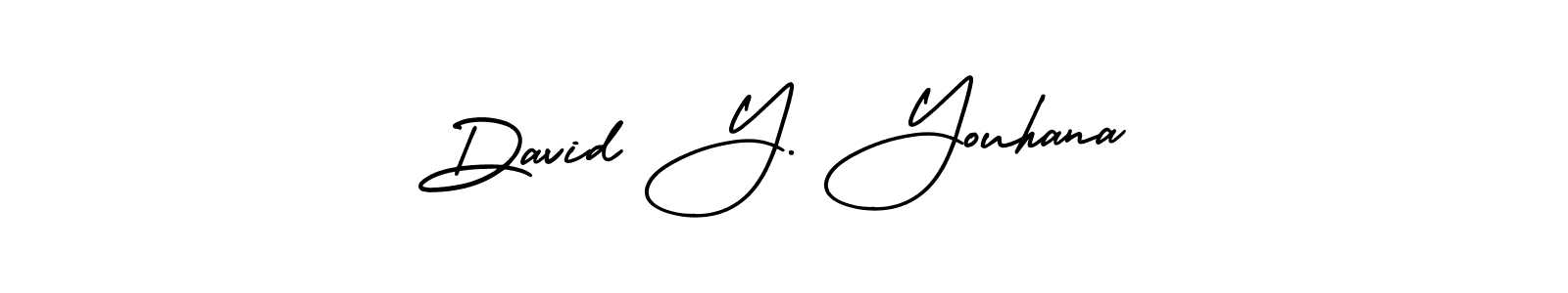 How to make David Y. Youhana name signature. Use AmerikaSignatureDemo-Regular style for creating short signs online. This is the latest handwritten sign. David Y. Youhana signature style 3 images and pictures png