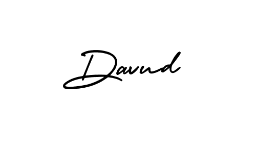 Create a beautiful signature design for name Davud. With this signature (AmerikaSignatureDemo-Regular) fonts, you can make a handwritten signature for free. Davud signature style 3 images and pictures png