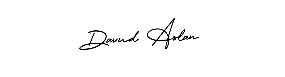 Make a beautiful signature design for name Davud Aslan. Use this online signature maker to create a handwritten signature for free. Davud Aslan signature style 3 images and pictures png