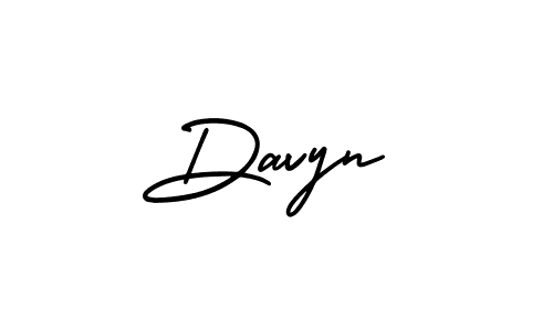 Make a beautiful signature design for name Davyn. With this signature (AmerikaSignatureDemo-Regular) style, you can create a handwritten signature for free. Davyn signature style 3 images and pictures png