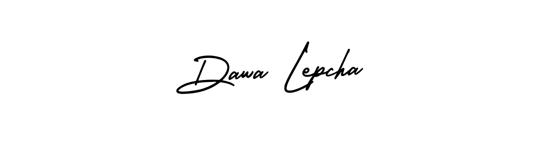 Make a beautiful signature design for name Dawa Lepcha. With this signature (AmerikaSignatureDemo-Regular) style, you can create a handwritten signature for free. Dawa Lepcha signature style 3 images and pictures png