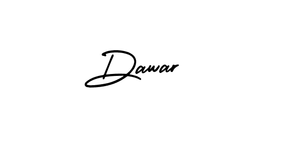 Use a signature maker to create a handwritten signature online. With this signature software, you can design (AmerikaSignatureDemo-Regular) your own signature for name Dawar . Dawar  signature style 3 images and pictures png