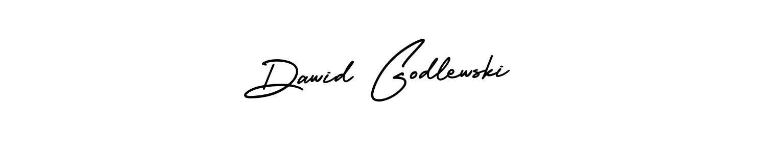 AmerikaSignatureDemo-Regular is a professional signature style that is perfect for those who want to add a touch of class to their signature. It is also a great choice for those who want to make their signature more unique. Get Dawid Godlewski name to fancy signature for free. Dawid Godlewski signature style 3 images and pictures png