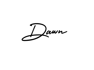 Dawn stylish signature style. Best Handwritten Sign (AmerikaSignatureDemo-Regular) for my name. Handwritten Signature Collection Ideas for my name Dawn. Dawn signature style 3 images and pictures png