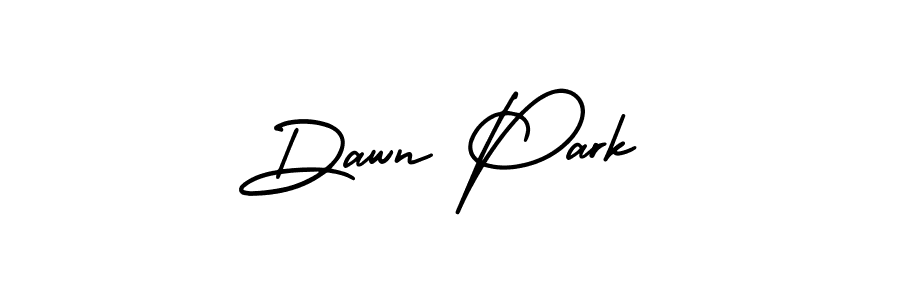 How to make Dawn Park name signature. Use AmerikaSignatureDemo-Regular style for creating short signs online. This is the latest handwritten sign. Dawn Park signature style 3 images and pictures png