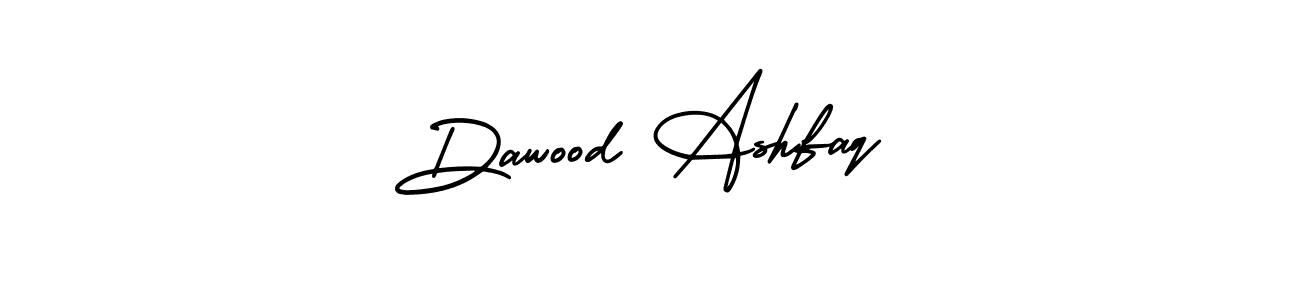 The best way (AmerikaSignatureDemo-Regular) to make a short signature is to pick only two or three words in your name. The name Dawood Ashfaq include a total of six letters. For converting this name. Dawood Ashfaq signature style 3 images and pictures png