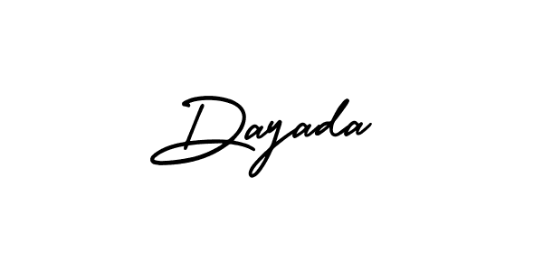 AmerikaSignatureDemo-Regular is a professional signature style that is perfect for those who want to add a touch of class to their signature. It is also a great choice for those who want to make their signature more unique. Get Dayada name to fancy signature for free. Dayada signature style 3 images and pictures png