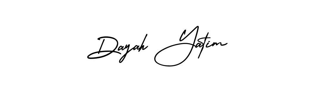 Make a beautiful signature design for name Dayah Yatim. Use this online signature maker to create a handwritten signature for free. Dayah Yatim signature style 3 images and pictures png