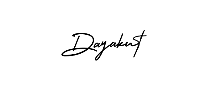 How to make Dayakut signature? AmerikaSignatureDemo-Regular is a professional autograph style. Create handwritten signature for Dayakut name. Dayakut signature style 3 images and pictures png