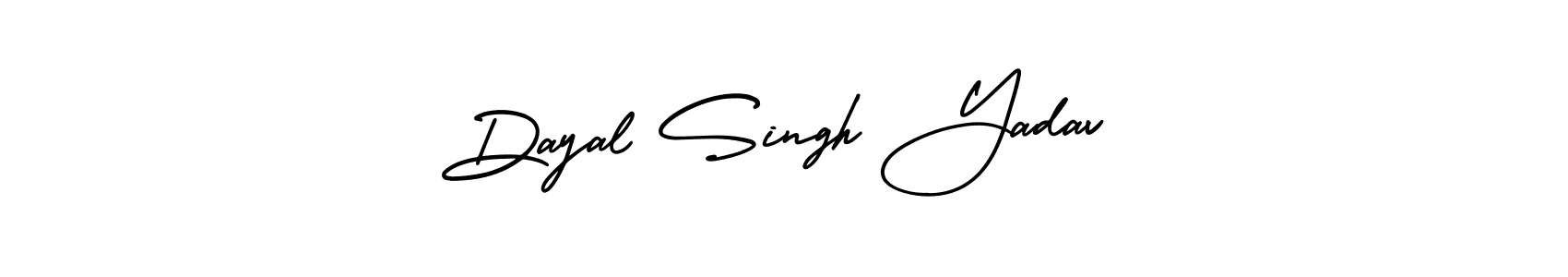 This is the best signature style for the Dayal Singh Yadav name. Also you like these signature font (AmerikaSignatureDemo-Regular). Mix name signature. Dayal Singh Yadav signature style 3 images and pictures png