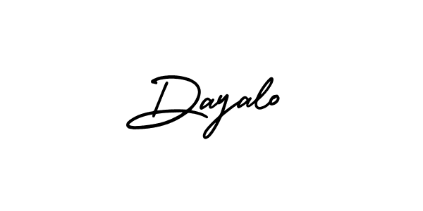 Use a signature maker to create a handwritten signature online. With this signature software, you can design (AmerikaSignatureDemo-Regular) your own signature for name Dayalo. Dayalo signature style 3 images and pictures png