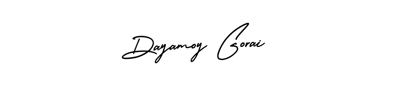 How to make Dayamoy Gorai signature? AmerikaSignatureDemo-Regular is a professional autograph style. Create handwritten signature for Dayamoy Gorai name. Dayamoy Gorai signature style 3 images and pictures png