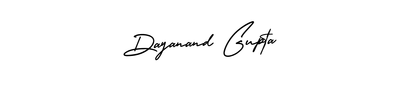 Design your own signature with our free online signature maker. With this signature software, you can create a handwritten (AmerikaSignatureDemo-Regular) signature for name Dayanand Gupta. Dayanand Gupta signature style 3 images and pictures png