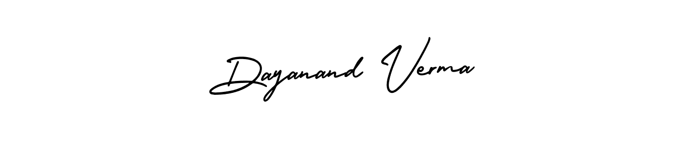 How to make Dayanand Verma signature? AmerikaSignatureDemo-Regular is a professional autograph style. Create handwritten signature for Dayanand Verma name. Dayanand Verma signature style 3 images and pictures png