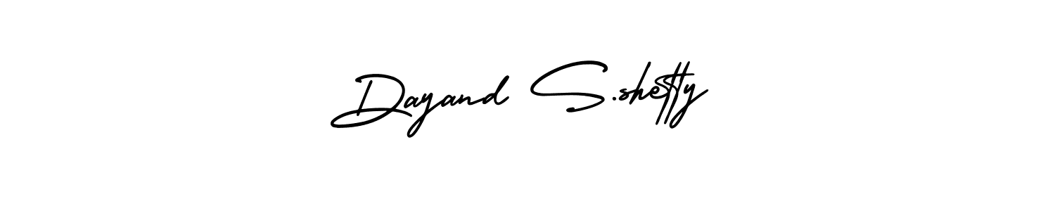 Design your own signature with our free online signature maker. With this signature software, you can create a handwritten (AmerikaSignatureDemo-Regular) signature for name Dayand S.shetty. Dayand S.shetty signature style 3 images and pictures png