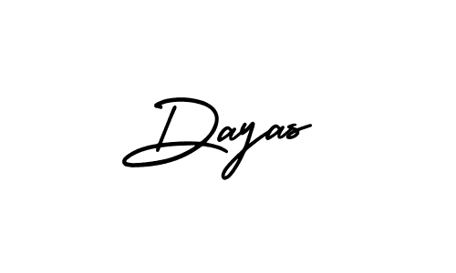 How to make Dayas signature? AmerikaSignatureDemo-Regular is a professional autograph style. Create handwritten signature for Dayas name. Dayas signature style 3 images and pictures png