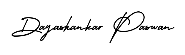 Make a beautiful signature design for name Dayashankar Paswan. Use this online signature maker to create a handwritten signature for free. Dayashankar Paswan signature style 3 images and pictures png