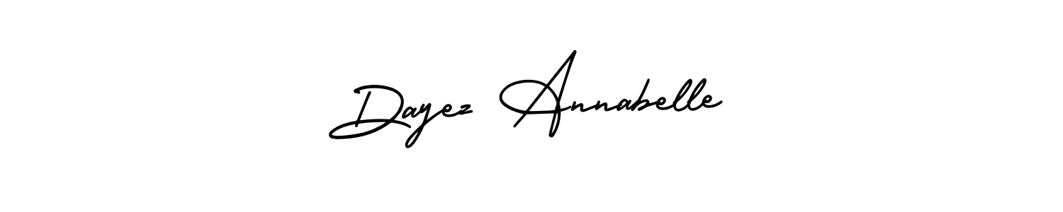 This is the best signature style for the Dayez Annabelle name. Also you like these signature font (AmerikaSignatureDemo-Regular). Mix name signature. Dayez Annabelle signature style 3 images and pictures png