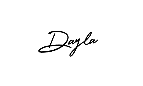 How to make Dayla name signature. Use AmerikaSignatureDemo-Regular style for creating short signs online. This is the latest handwritten sign. Dayla signature style 3 images and pictures png