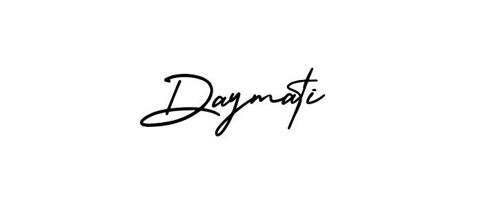 The best way (AmerikaSignatureDemo-Regular) to make a short signature is to pick only two or three words in your name. The name Daymati include a total of six letters. For converting this name. Daymati signature style 3 images and pictures png