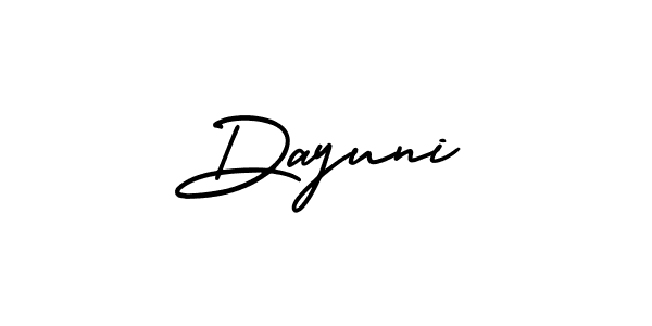 AmerikaSignatureDemo-Regular is a professional signature style that is perfect for those who want to add a touch of class to their signature. It is also a great choice for those who want to make their signature more unique. Get Dayuni name to fancy signature for free. Dayuni signature style 3 images and pictures png