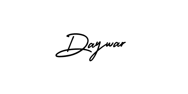 How to make Daywar name signature. Use AmerikaSignatureDemo-Regular style for creating short signs online. This is the latest handwritten sign. Daywar signature style 3 images and pictures png