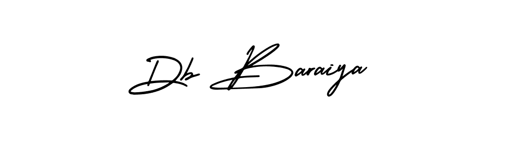 Db Baraiya stylish signature style. Best Handwritten Sign (AmerikaSignatureDemo-Regular) for my name. Handwritten Signature Collection Ideas for my name Db Baraiya. Db Baraiya signature style 3 images and pictures png