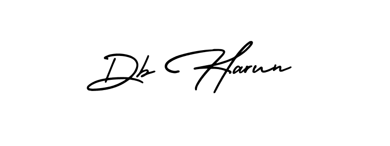 Make a beautiful signature design for name Db Harun. With this signature (AmerikaSignatureDemo-Regular) style, you can create a handwritten signature for free. Db Harun signature style 3 images and pictures png