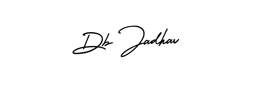 AmerikaSignatureDemo-Regular is a professional signature style that is perfect for those who want to add a touch of class to their signature. It is also a great choice for those who want to make their signature more unique. Get Db Jadhav name to fancy signature for free. Db Jadhav signature style 3 images and pictures png