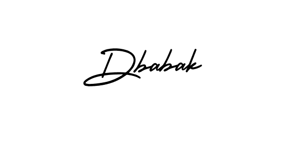 Dbabak stylish signature style. Best Handwritten Sign (AmerikaSignatureDemo-Regular) for my name. Handwritten Signature Collection Ideas for my name Dbabak. Dbabak signature style 3 images and pictures png