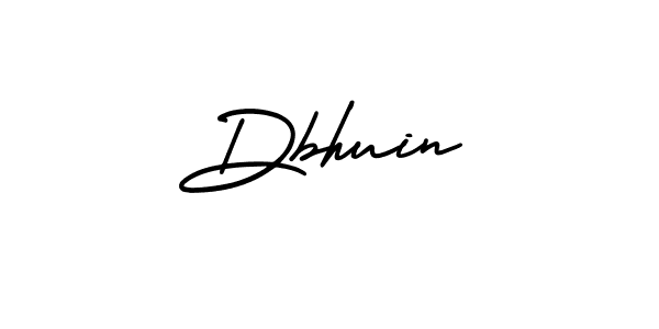 How to make Dbhuin name signature. Use AmerikaSignatureDemo-Regular style for creating short signs online. This is the latest handwritten sign. Dbhuin signature style 3 images and pictures png