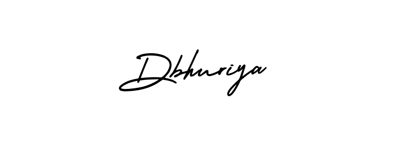 How to make Dbhuriya name signature. Use AmerikaSignatureDemo-Regular style for creating short signs online. This is the latest handwritten sign. Dbhuriya signature style 3 images and pictures png