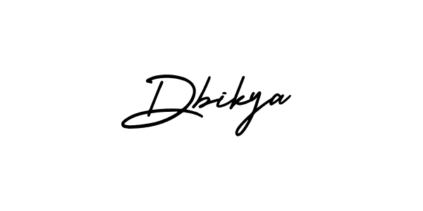 Use a signature maker to create a handwritten signature online. With this signature software, you can design (AmerikaSignatureDemo-Regular) your own signature for name Dbikya. Dbikya signature style 3 images and pictures png