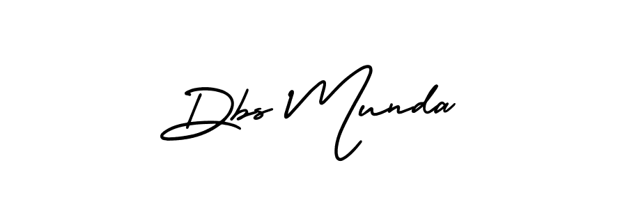 The best way (AmerikaSignatureDemo-Regular) to make a short signature is to pick only two or three words in your name. The name Dbs Munda include a total of six letters. For converting this name. Dbs Munda signature style 3 images and pictures png