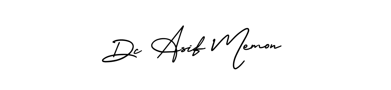 Make a beautiful signature design for name Dc Asif Memon. With this signature (AmerikaSignatureDemo-Regular) style, you can create a handwritten signature for free. Dc Asif Memon signature style 3 images and pictures png