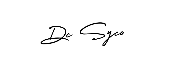 Make a beautiful signature design for name Dc Syco. With this signature (AmerikaSignatureDemo-Regular) style, you can create a handwritten signature for free. Dc Syco signature style 3 images and pictures png