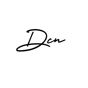 How to make Dcn name signature. Use AmerikaSignatureDemo-Regular style for creating short signs online. This is the latest handwritten sign. Dcn signature style 3 images and pictures png