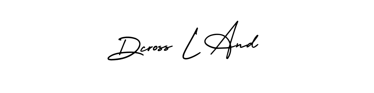 Create a beautiful signature design for name Dcross L And. With this signature (AmerikaSignatureDemo-Regular) fonts, you can make a handwritten signature for free. Dcross L And signature style 3 images and pictures png