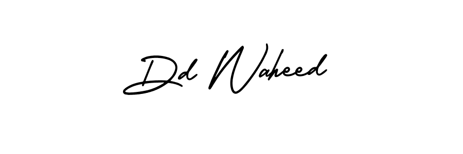 How to make Dd Waheed name signature. Use AmerikaSignatureDemo-Regular style for creating short signs online. This is the latest handwritten sign. Dd Waheed signature style 3 images and pictures png