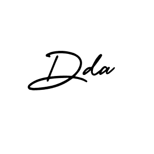 It looks lik you need a new signature style for name Dda. Design unique handwritten (AmerikaSignatureDemo-Regular) signature with our free signature maker in just a few clicks. Dda signature style 3 images and pictures png