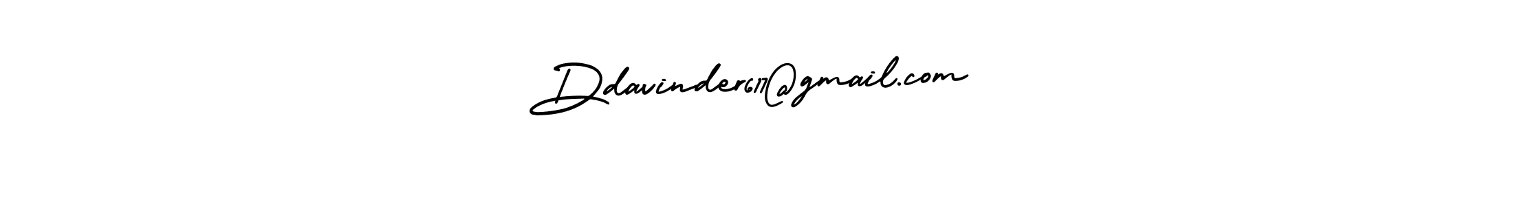 How to Draw Ddavinder617@gmail.com signature style? AmerikaSignatureDemo-Regular is a latest design signature styles for name Ddavinder617@gmail.com. Ddavinder617@gmail.com signature style 3 images and pictures png