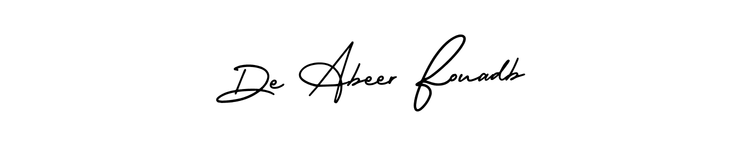 Once you've used our free online signature maker to create your best signature AmerikaSignatureDemo-Regular style, it's time to enjoy all of the benefits that De Abeer Fouadb name signing documents. De Abeer Fouadb signature style 3 images and pictures png