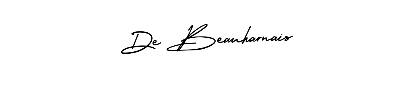 Use a signature maker to create a handwritten signature online. With this signature software, you can design (AmerikaSignatureDemo-Regular) your own signature for name De Beauharnais. De Beauharnais signature style 3 images and pictures png