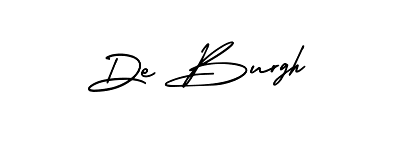 Make a beautiful signature design for name De Burgh. With this signature (AmerikaSignatureDemo-Regular) style, you can create a handwritten signature for free. De Burgh signature style 3 images and pictures png