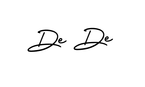 Also we have De De name is the best signature style. Create professional handwritten signature collection using AmerikaSignatureDemo-Regular autograph style. De De signature style 3 images and pictures png