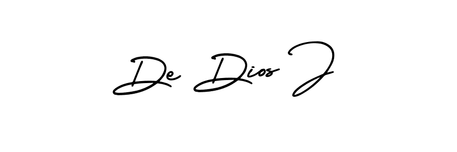 Also we have De Dios J name is the best signature style. Create professional handwritten signature collection using AmerikaSignatureDemo-Regular autograph style. De Dios J signature style 3 images and pictures png
