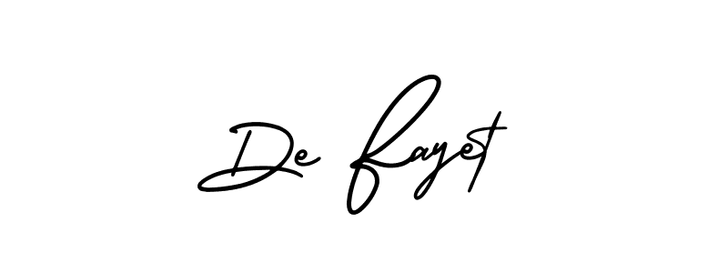 Best and Professional Signature Style for De Fayet. AmerikaSignatureDemo-Regular Best Signature Style Collection. De Fayet signature style 3 images and pictures png