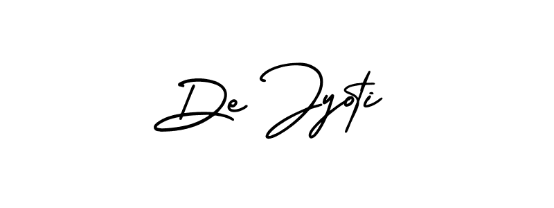 Create a beautiful signature design for name De Jyoti. With this signature (AmerikaSignatureDemo-Regular) fonts, you can make a handwritten signature for free. De Jyoti signature style 3 images and pictures png